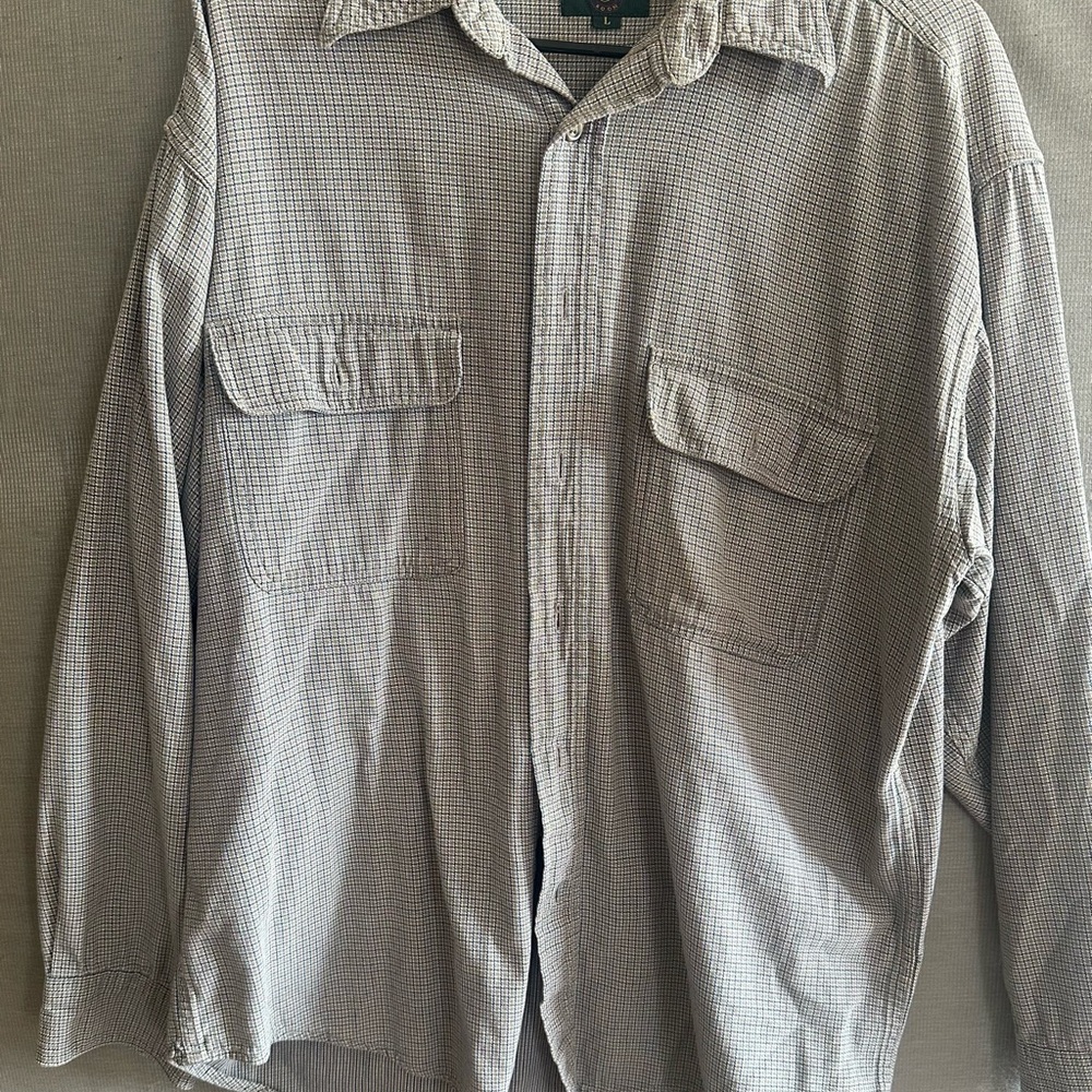 Club Room Mens L Button Up Shirt